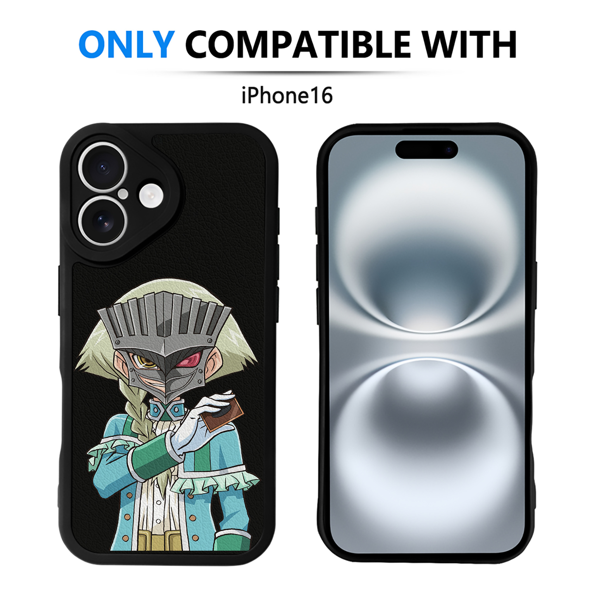 遊☆戯☆王 Yu-Gi-Oh! 【iPhone 16シリーズ対応】シリコンスマホケース（レザー調） 材質：シリコン